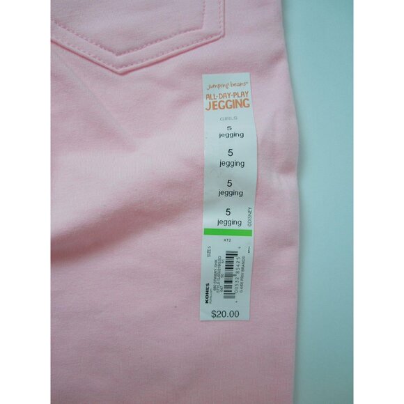 Girls 4-12 Jumping Beans Solid Strawberry Shortcake Pink Jeggings Size 5 - Picture 5 of 6